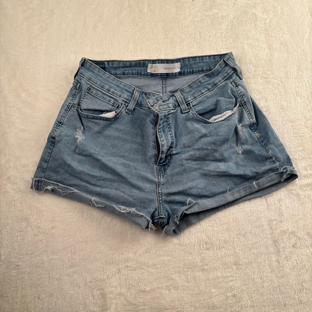 Signature by Levi Strauss Light Blue Jean Shorts‎